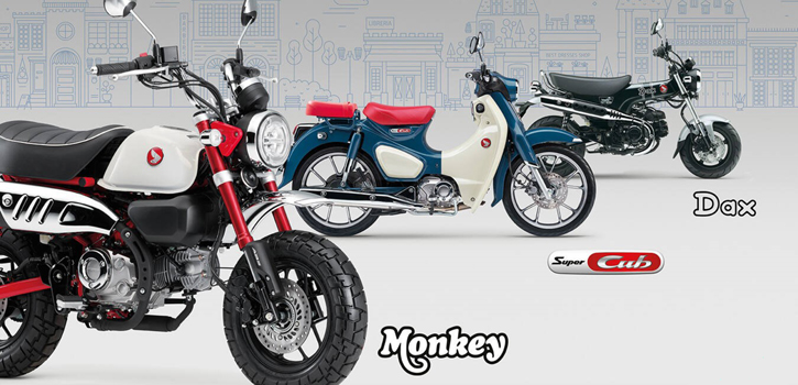 Nowe kolory na rok modelowy 25 i zgodność z normą Euro5+ kultowych modeli Dax, Monkey i Super....