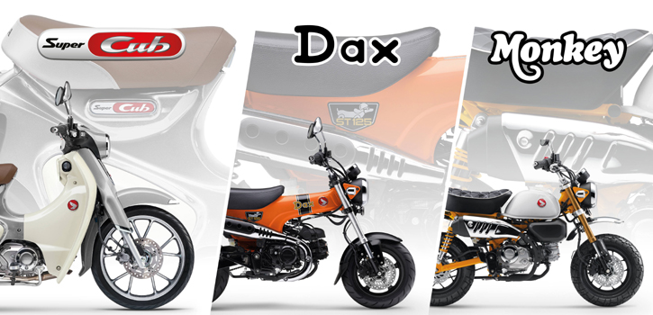 Nowe kolory kultowych modeli Monkey 125, ST125 Dax oraz Super Cub C125 na rok 2026