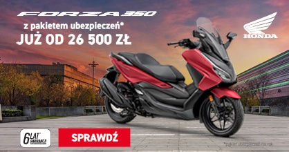 FORZA 350 z pakietem ubezpieczeń już od 26 500 zł