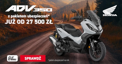 Honda ADV 350 z pakietem ubezpieczeń już od 27 500 zł
